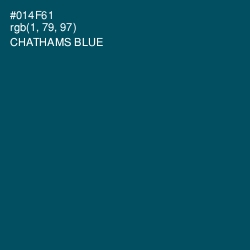 #014F61 - Chathams Blue Color Image